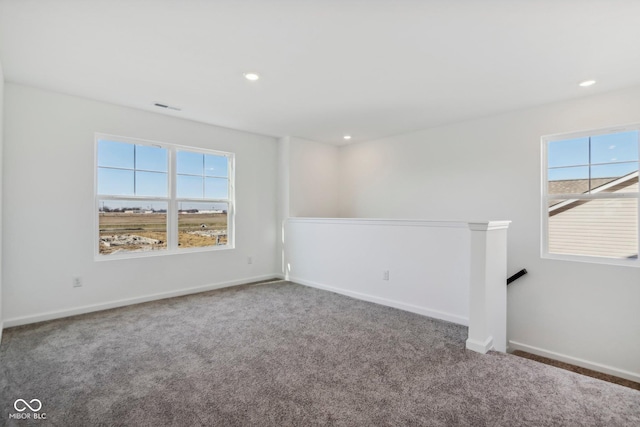 view of carpeted empty room