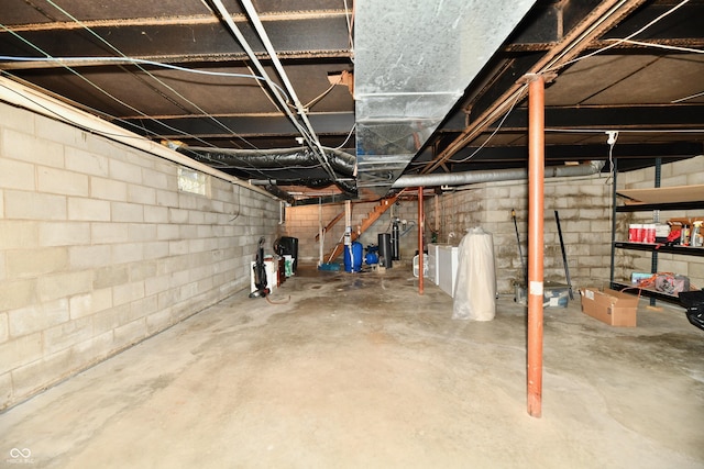 view of basement