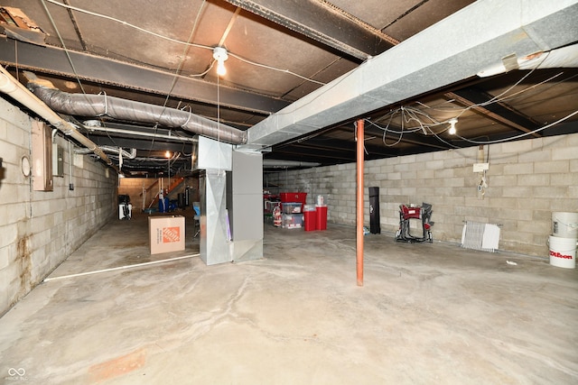 view of basement