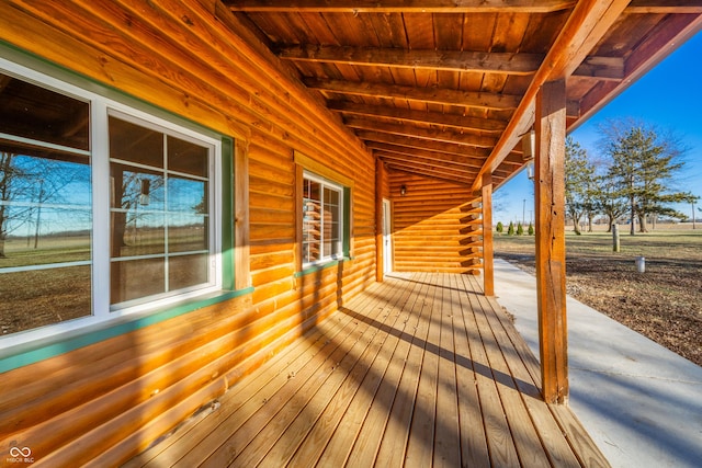 view of wooden terrace