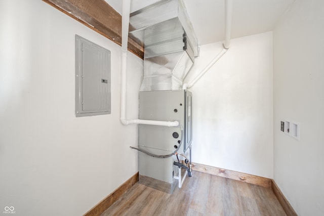 utility room with electric panel