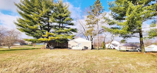 view of yard featuring a gazebo