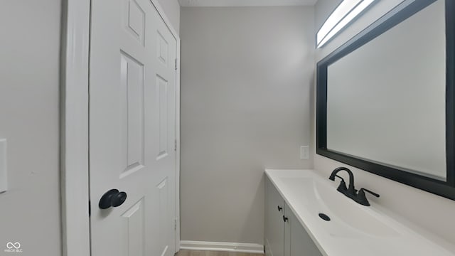 bathroom with vanity