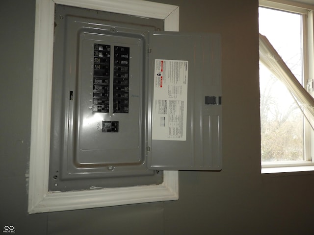 utility room with electric panel