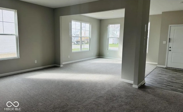 view of carpeted empty room