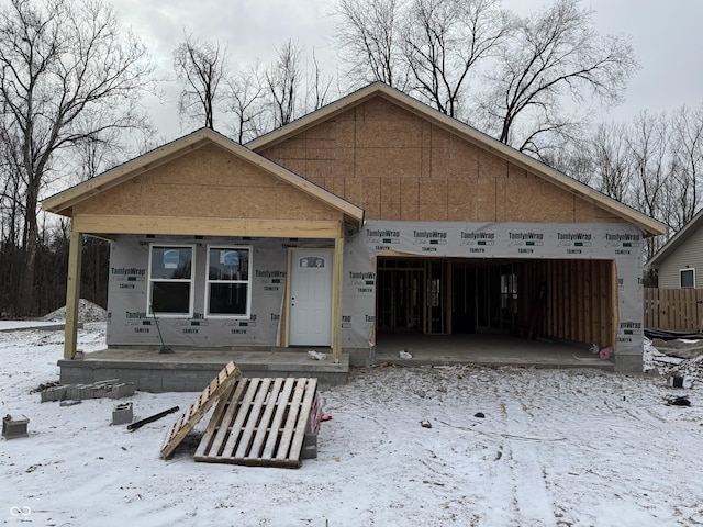 view of property under construction