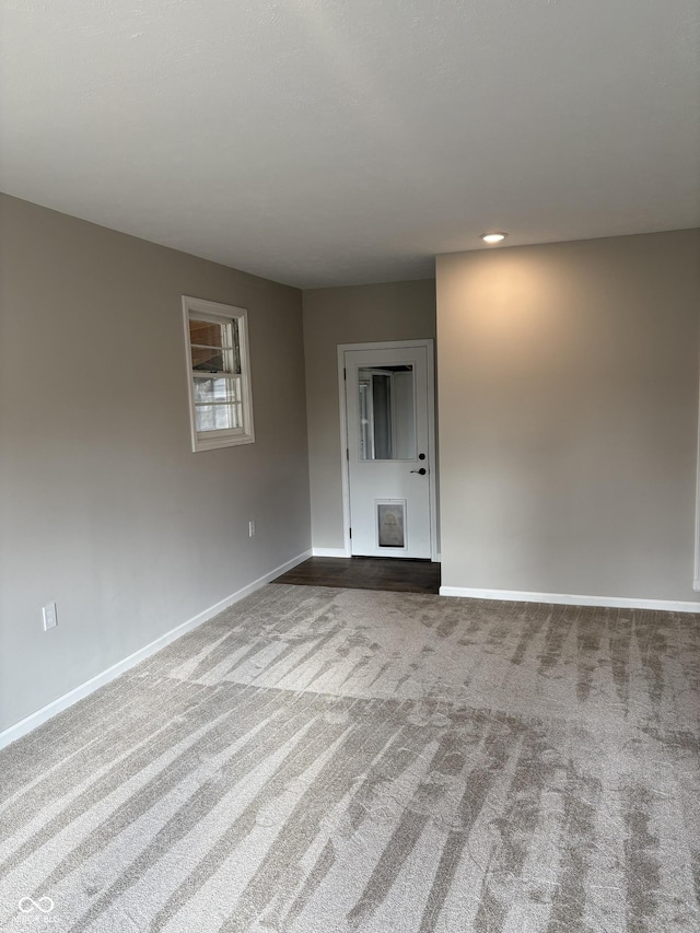 view of carpeted empty room