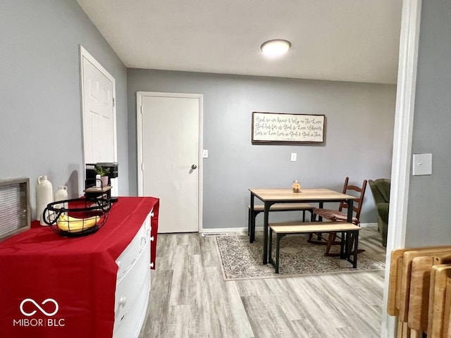 interior space with hardwood / wood-style flooring