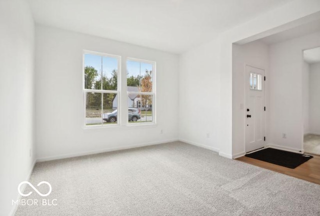 view of carpeted empty room