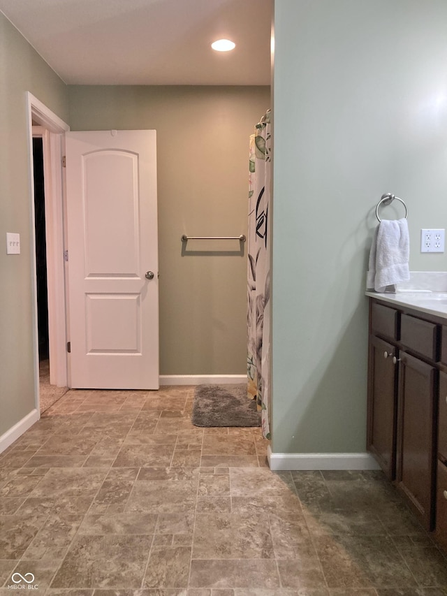 bathroom featuring vanity