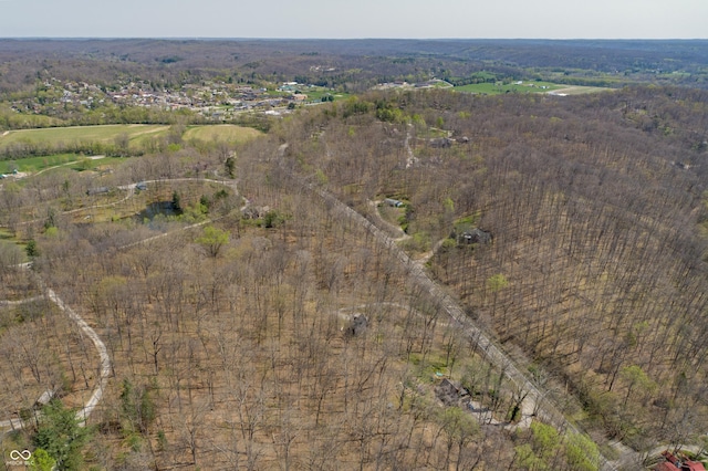 aerial view featuring a rural view