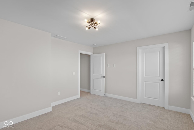 interior space with light colored carpet