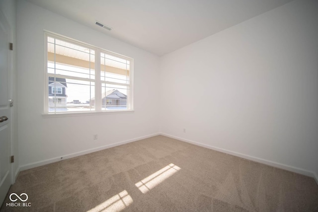 view of carpeted empty room