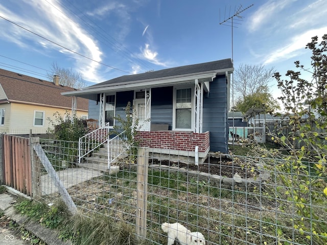 view of bungalow-style home