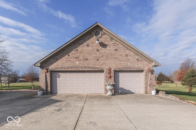 view of home's exterior featuring a garage