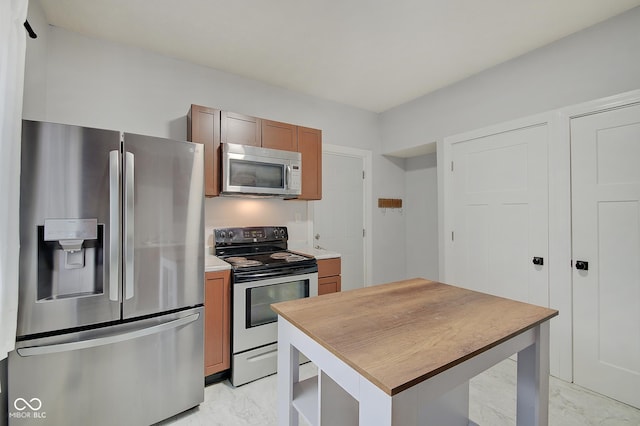 kitchen featuring appliances with stainless steel finishes