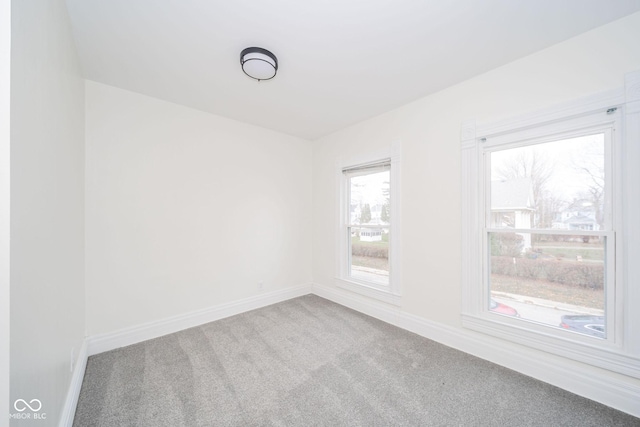 view of carpeted empty room