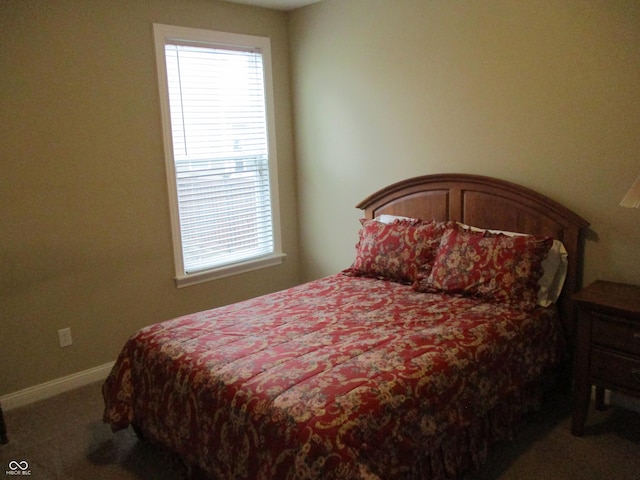 bedroom with carpet