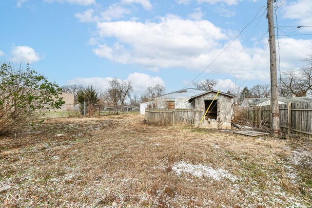 4925 W Raymond St, Indianapolis, IN 46241 - view of yard with a storage unit