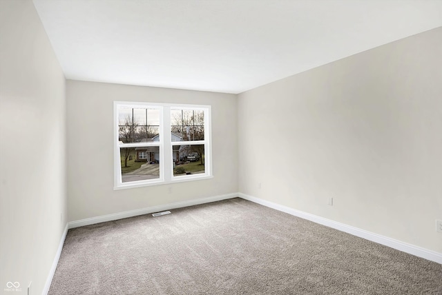 view of carpeted empty room