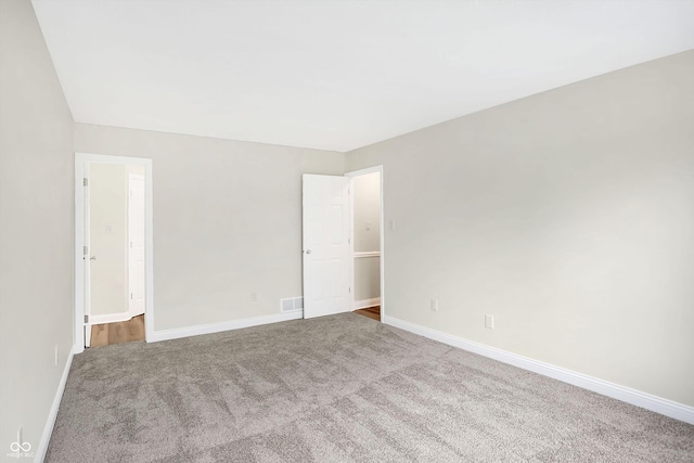 view of carpeted empty room