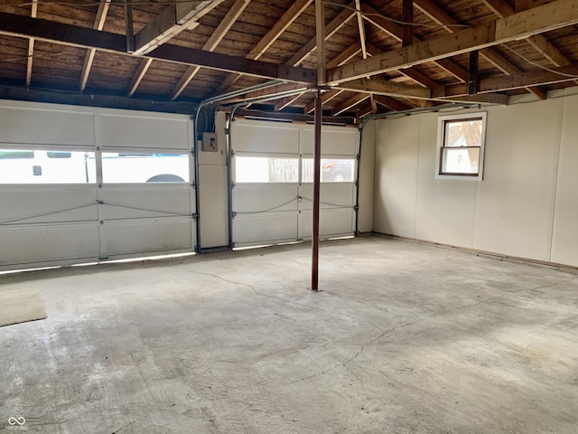 garage with a carport