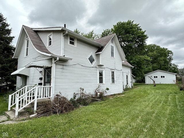 exterior space with a lawn