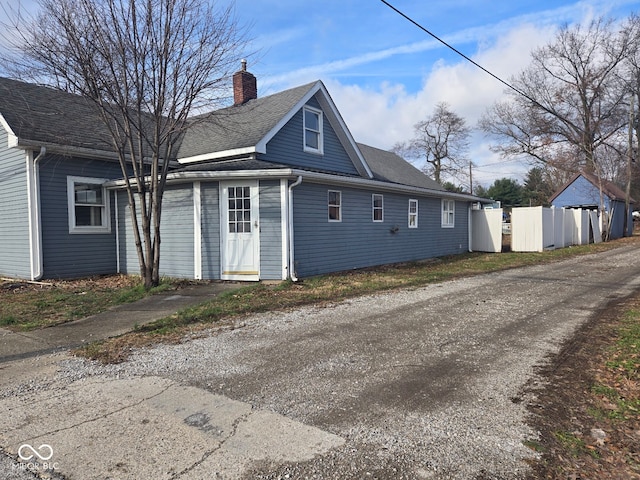 view of back of property