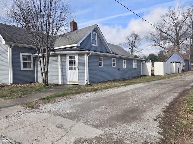 view of rear view of property