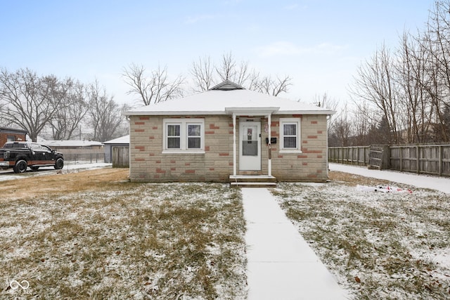 view of bungalow-style home