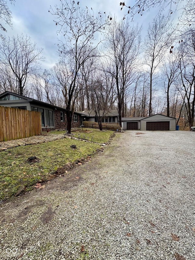 view of front of property