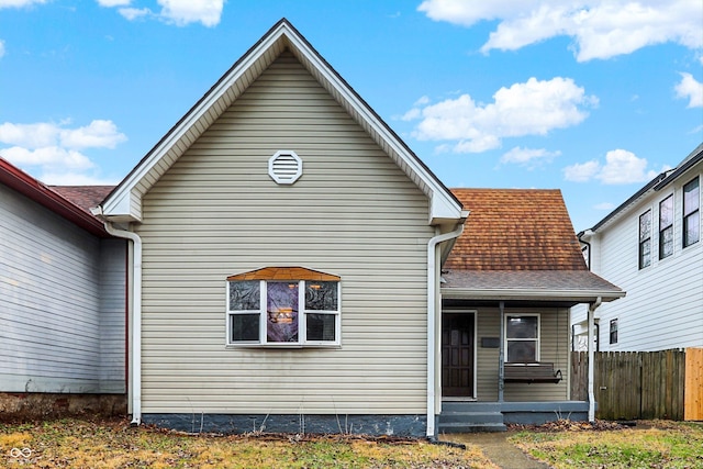 view of back of property