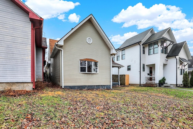 view of rear view of property