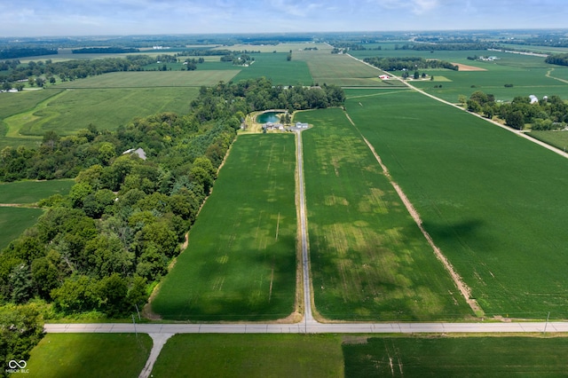 aerial view featuring a rural view