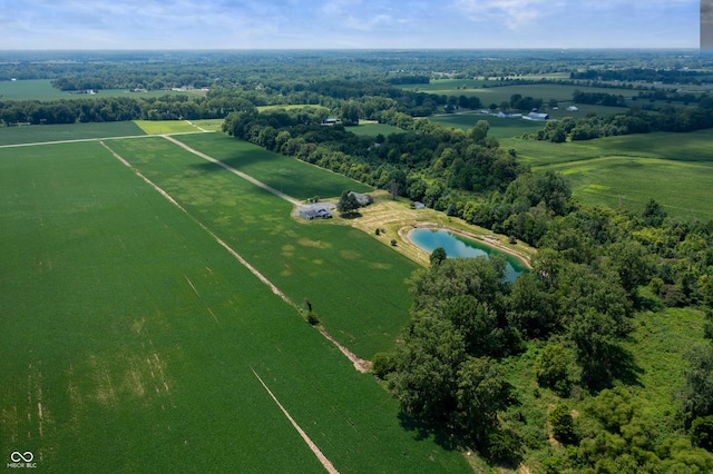 4832 E 200 N, Anderson, IN 46012 - overview of rural landscape with a nearby body of water