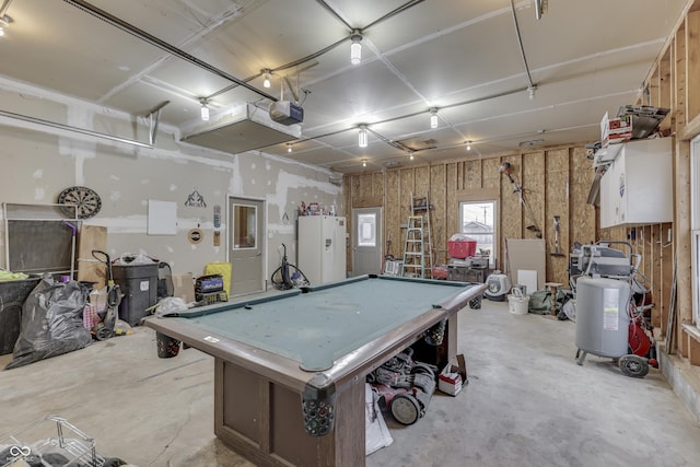 recreation room with billiards