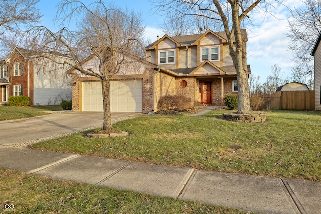 view of front of property featuring a front yard