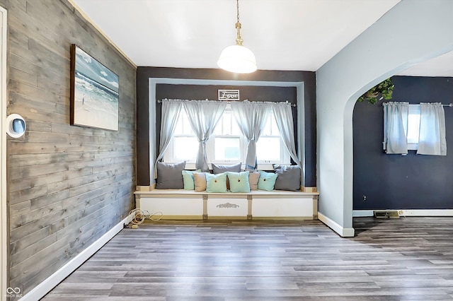 interior space featuring hardwood / wood-style floors