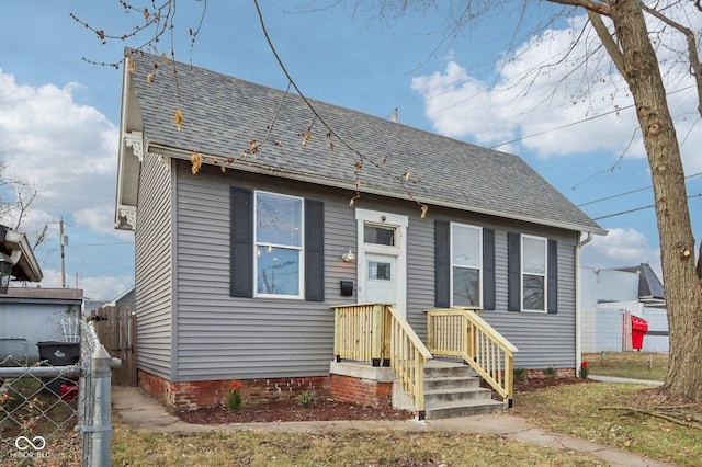 view of bungalow-style home