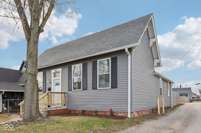 view of front of property