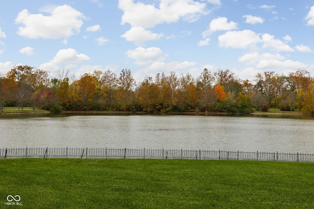 view of water feature