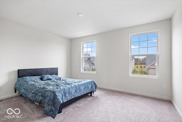 bedroom with carpet flooring