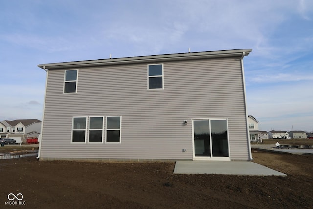 rear view of property with a patio