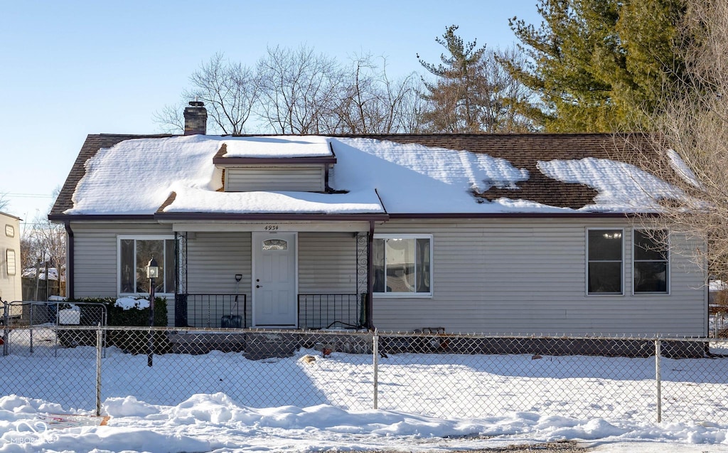 view of front of home with a porch