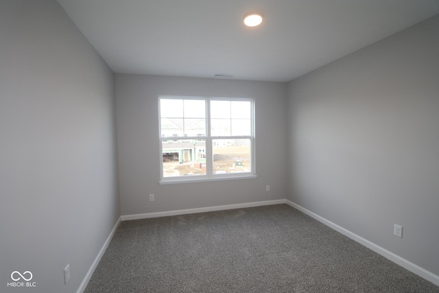 view of carpeted empty room