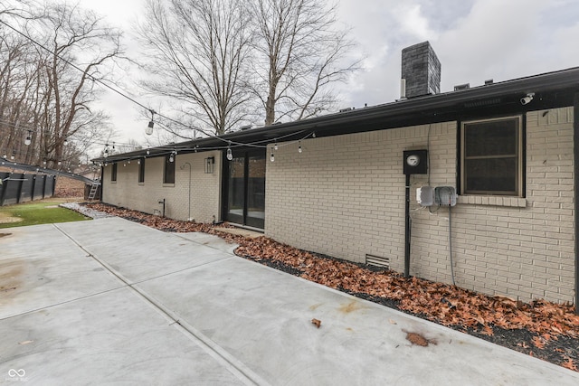 rear view of house with a patio area