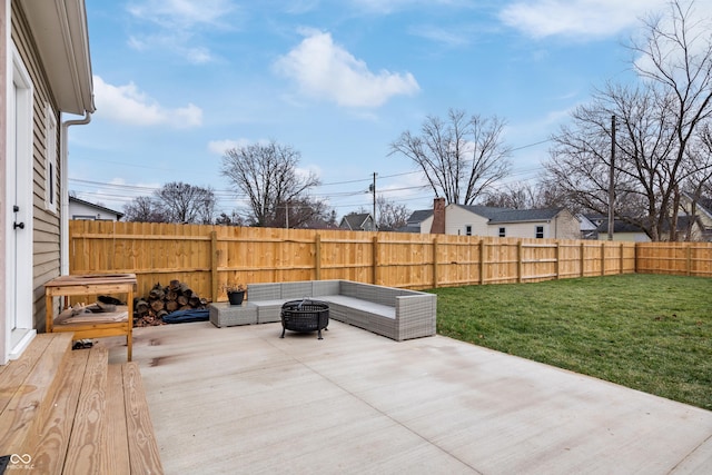 view of patio / terrace with outdoor lounge area