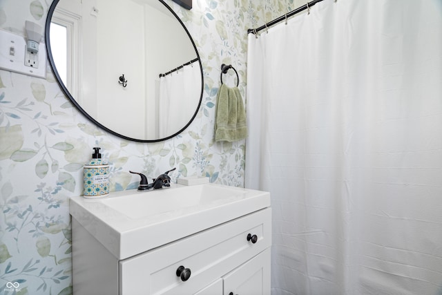 bathroom featuring vanity