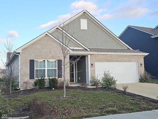 craftsman house with a garage