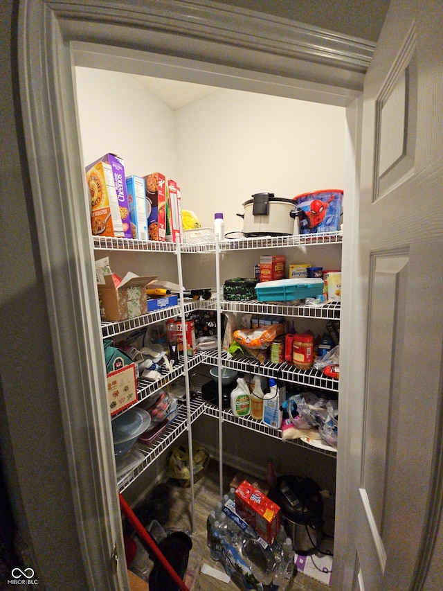 view of pantry